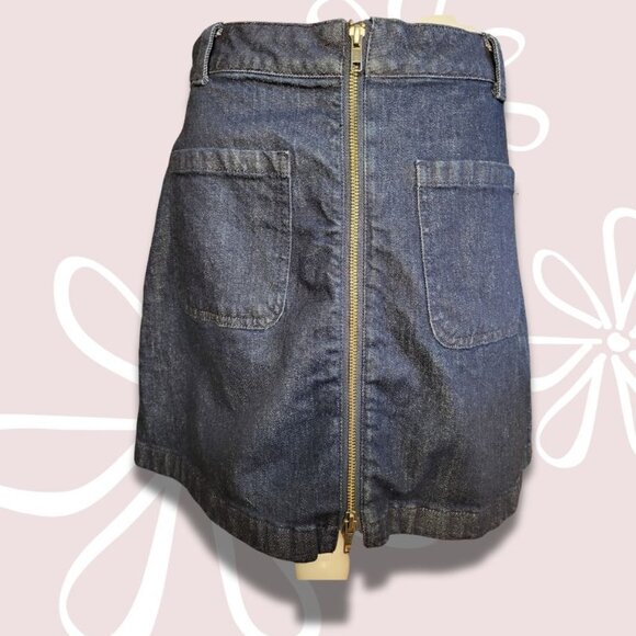 MADEWELL Denim Zip Front Pencil Mini Skirt Size 29 - M - Medium - Picture 1 of 5